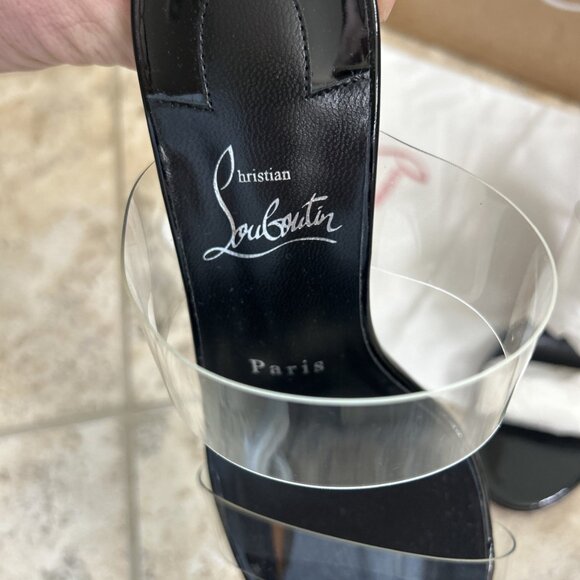 Christian Louboutin Just Nothing 85 mm Mules - Picture 4 of 10